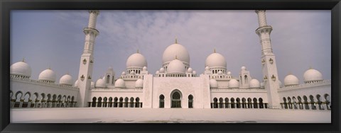 Framed Low angle view of a mosque, Sheikh Zayed Mosque, Abu Dhabi, United Arab Emirates Print