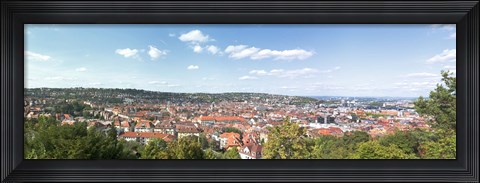 Framed Buildings in a city, Stuttgart, Baden-Wurttemberg, Germany Print