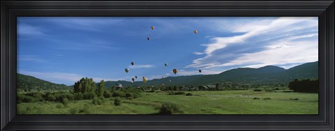 Framed Hot Air Balloon Rodeo, Steamboat Springs, Colorado (horizontal) Print