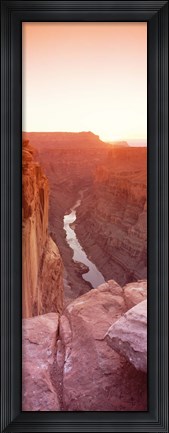 Framed River passing Through a Canyon,North Rim, Grand Canyon National Park Print