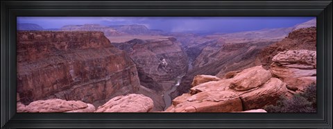 Framed Toroweap Overlook with River, North Rim, Grand Canyon National Park, Arizona, USA Print