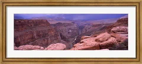 Framed Toroweap Overlook with River, North Rim, Grand Canyon National Park, Arizona, USA Print