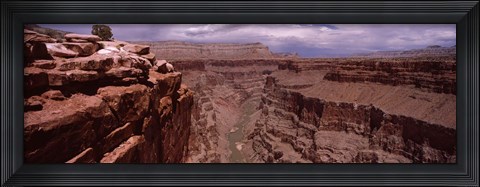Framed River Passing Through, North Rim, Grand Canyon National Park, Arizona, USA Print