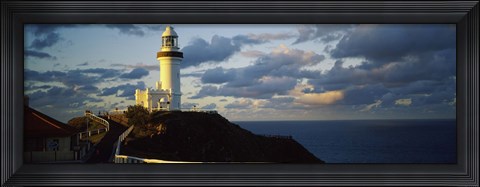 Framed Lighthouse at the coast, Broyn Bay Light House, New South Wales, Australia Print