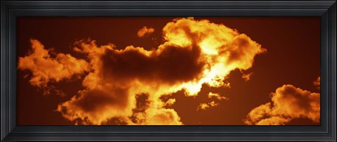 Framed Clouds at sunset Print