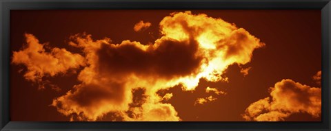 Framed Clouds at sunset Print