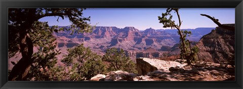 Framed Mountain range, South Rim, Grand Canyon National Park, Arizona Print