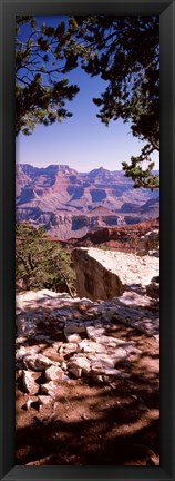 Framed Rock formations, Mather Point, South Rim, Grand Canyon National Park, Arizona, USA Print