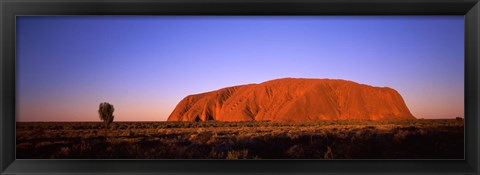 Framed Rock formation, Uluru, Uluru-Kata Tjuta National Park, Northern Territory, Australia Print