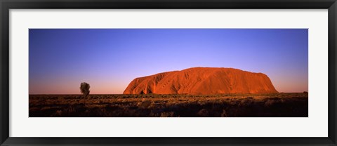 Framed Rock formation, Uluru, Uluru-Kata Tjuta National Park, Northern Territory, Australia Print