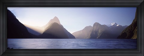Framed Milford Sound, Fiordland National Park, South Island, New Zealand Print
