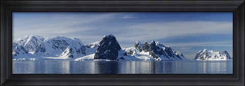 Framed Glacier along straits, Lamaire Channel, Antarctic Peninsula, Antarctica Print