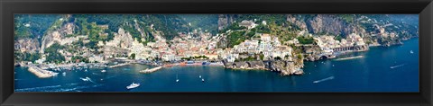 Framed Amalfi Coast, Salerno, Campania, Italy Print