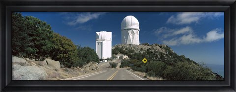 Framed Road leading to observatory, Kitt Peak National Observatory, Arizona, USA Print
