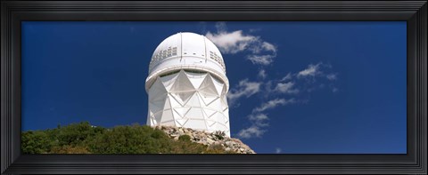 Framed Observatory on a hill, Kitt Peak National Observatory, Arizona Print