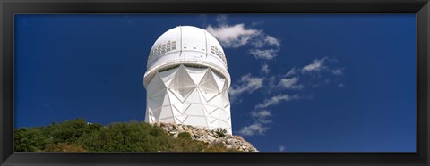 Framed Observatory on a hill, Kitt Peak National Observatory, Arizona Print