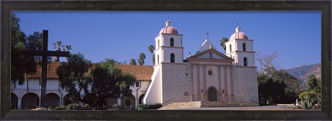 Framed Facade of a mission, Mission Santa Barbara, Santa Barbara, California, USA Print