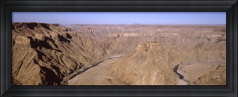 Framed Oxbow bend in a canyon, Fish River Canyon, Namibia Print