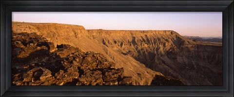 Framed Cliffs at sunset, Fish River Canyon, Namibia Print