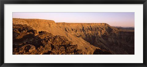 Framed Cliffs at sunset, Fish River Canyon, Namibia Print