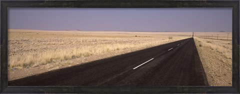 Framed Road passing through a landscape, Sperrgebiet, Namib Desert, Namibia Print