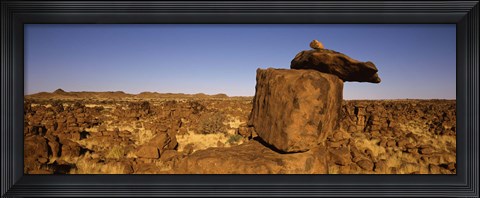 Framed Rocks at Devil&#39;s Playground, Namibia Print