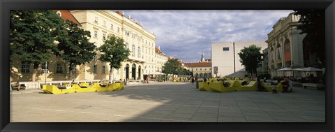 Framed Buildings in a city, Museumsquartier, Vienna, Austria Print