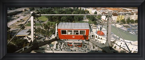 Framed Ferris wheel car, Prater Park, Vienna, Austria Print