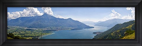 Framed Mountain range at the lakeside, Lake Como, Como, Lombardy, Italy Print