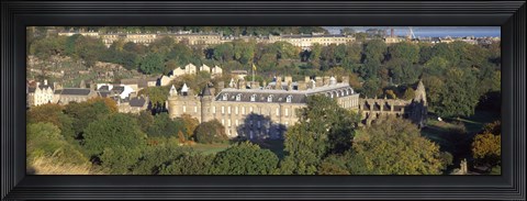 Framed High angle view of a palace, Holyrood Palace, Edinburgh, Scotland Print
