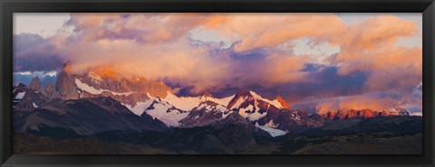 Framed Purple Clouds Over Monte Fitz Roy, Argentina Print