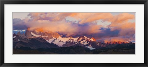 Framed Purple Clouds Over Monte Fitz Roy, Argentina Print