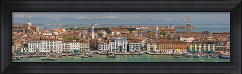 Framed High angle view of a city at the waterfront, Venice, Veneto, Italy Print