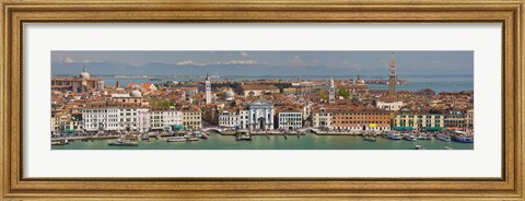 Framed High angle view of a city at the waterfront, Venice, Veneto, Italy Print