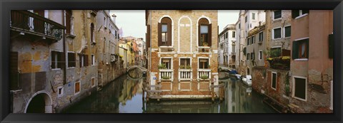 Framed Buildings along a canal, Grand Canal, Venice, Veneto, Italy Print