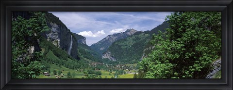 Framed Forest, Lauterbrunnen Valley, Bernese Oberland, Berne Canton, Switzerland Print