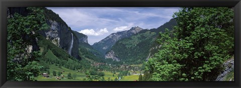 Framed Forest, Lauterbrunnen Valley, Bernese Oberland, Berne Canton, Switzerland Print
