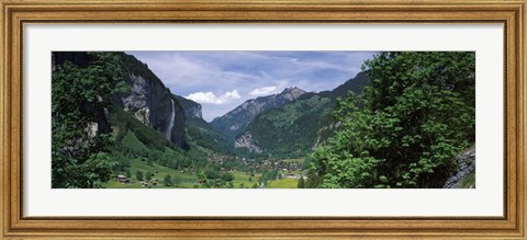 Framed Forest, Lauterbrunnen Valley, Bernese Oberland, Berne Canton, Switzerland Print