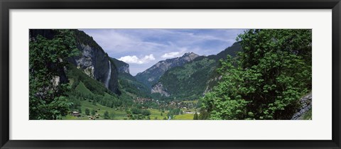 Framed Forest, Lauterbrunnen Valley, Bernese Oberland, Berne Canton, Switzerland Print