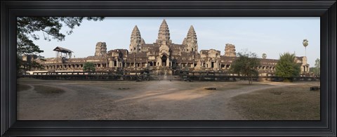 Framed Facade of a temple, Angkor Wat, Angkor, Cambodia Print