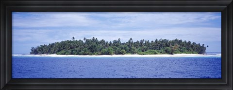 Framed Island in the sea, Indonesia Print