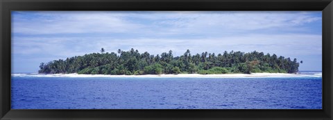 Framed Island in the sea, Indonesia Print