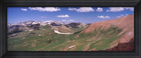 Framed Mountain range, Crested Butte, Gunnison County, Colorado Print