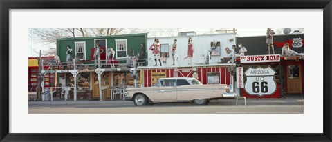 Framed Car on the road, Route 66, Arizona, USA Print