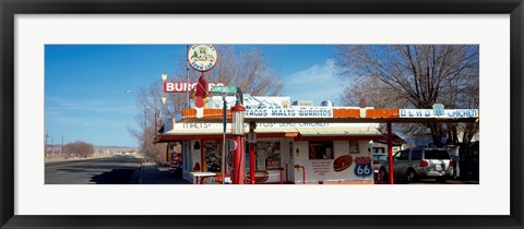 Framed Restaurant on the roadside, Route 66, Arizona, USA Print