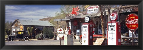 Framed Gas Station on Route 66, Hackberry, Arizona Print