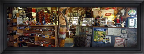 Framed Route 66 Store Interior, Hackberry, Arizona Print