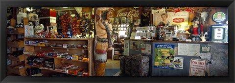 Framed Route 66 Store Interior, Hackberry, Arizona Print