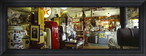 Framed Interiors of a store, Route 66, Hackberry, Arizona Print