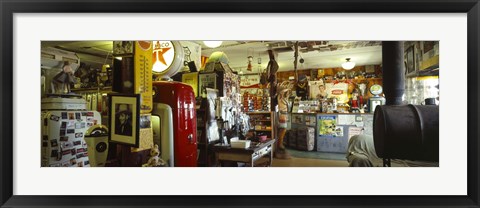 Framed Interiors of a store, Route 66, Hackberry, Arizona Print